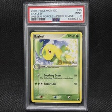 2005 Pokemon: BAYLEEF 35/115 - [Prerelease] [EX Unseen Forces Set] - Mint PSA 9 on eBay