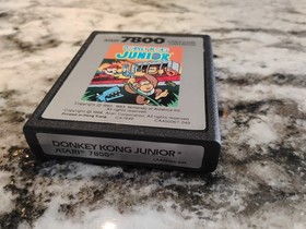 Donkey Kong Junior - Atari 7800 - Tested And Working - With Manual