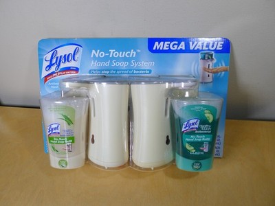 Lysol No Touch Hand Soap System, Soothing Cucumber Splash, Aloe Vera &Dispensers
