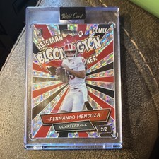 Wild Card 2025 Comix Fernando Mendoza Heisman Bloomington Winner 2/2 Football