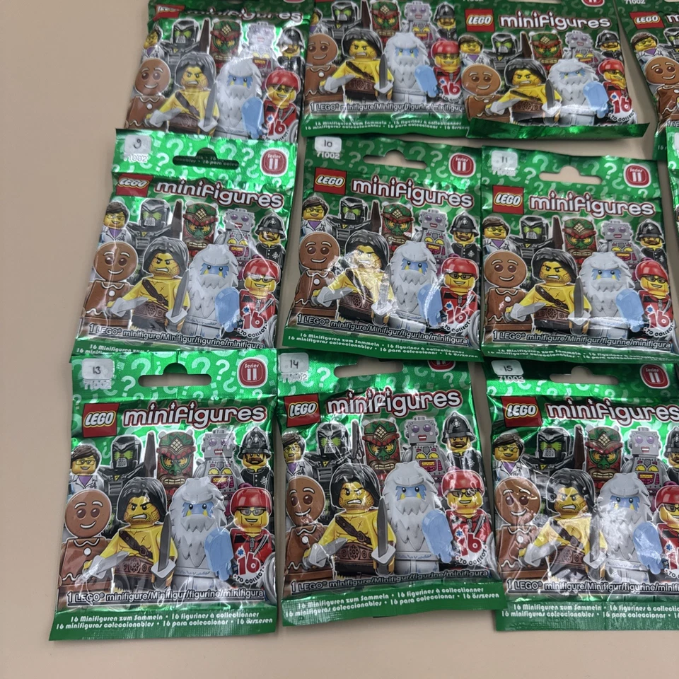 Lego Conjunto Completo de Série 11 Minifiguras Colecionáveis 71002 - Novo Selado 16 CMF - Imagem 4 de 4