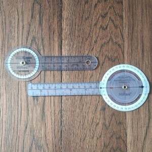 Baseline HiRes Orthopedic Goniometer/Protractor 12 in 2 pcs 12-1002HR