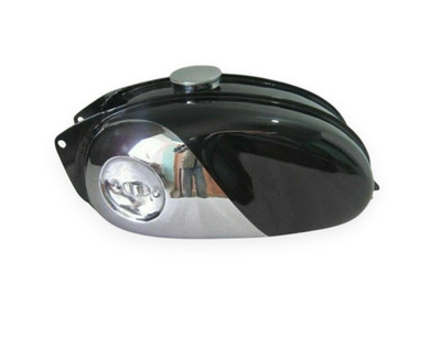 Fit BSA BANTAM D7, D10, D14, D175, Bushman Chrome & Black Painted Fuel Tank +Cap
