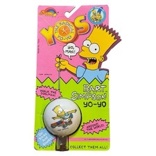 Vintage 90s Bart Simpson The Radical Yo-Yo Sealed NOS 1990 TV Promo Toy Spectra