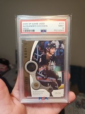 2005-06 SP Game Used #111 Alexander Ovechkin Rookie RC GOLD /25 PSA 9 MINT POP 4