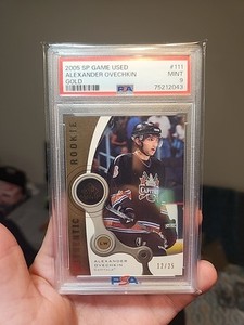 2005-06 SP Game Used #111 Alexander Ovechkin Rookie RC GOLD /25 PSA 9 MINT POP 4