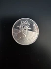 1996 Alaska Mint Official CARIBOU Medal  .999 Silver 1/2 oz PROOF w/ COA Holder