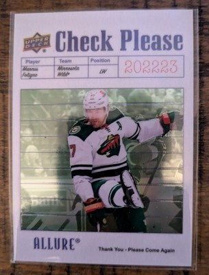 2022-23 Upper Deck Allure - Check Please Marcus Foligno #CP-9