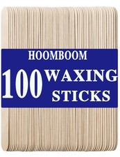 100Pcs Large Wooden Wax Sticks 6x3/4 for Hair Removal and Body Waxing