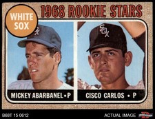1968 Topps #287 Mickey Abarbanel / Cisco Carlos White Sox RCs RC 1.5 - FAIR