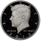 2016-S SILVER KENNEDY 90% SILVER HALF DOLLAR GEM-PROOF D-CAM (HIGH PR++++ GRADE)