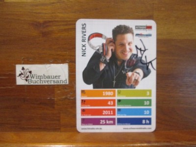 Original Autogramm Nick Rivers Hitradio Ohr /// Autogramm Autograph signiert sig