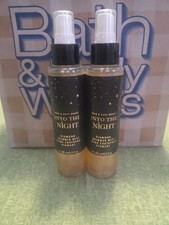 2 NEW BATH  BODY WORKS INTO THE NIGHT DIAMOND SHIMMER MIST SPRAY 4.9 OZ GLITTER