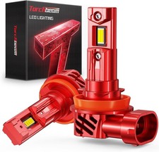 Torchbeam H11 Bulbs Kit,45000 LM, 800% Superior Brighter H11/H8/H9 Fog White