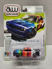 Auto World 2024 R1 Modern Muscle 2023 DODGE CHALLENGER Hellcat Redeye SWATCH Car