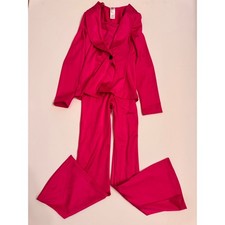 Weissman Girls Medium Child MC Hot Pink Blazer/Flare Unitard Costume Jazz