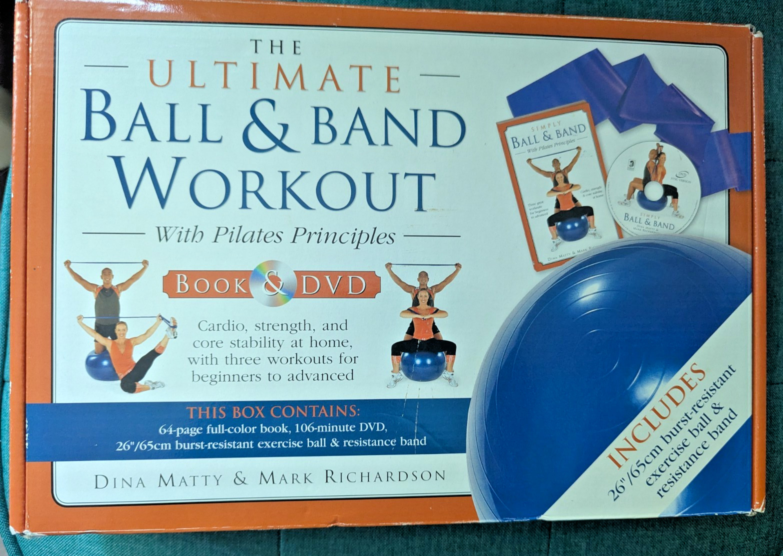 Ultimate (exercise) Ball & Band Workout Kit w/DVD, Book, bal