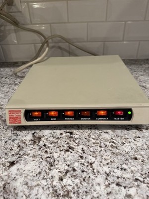 Vintage Memorex Power Center (TVSS1449 PC-006-1) 5 Outlet Surge Protector Tested