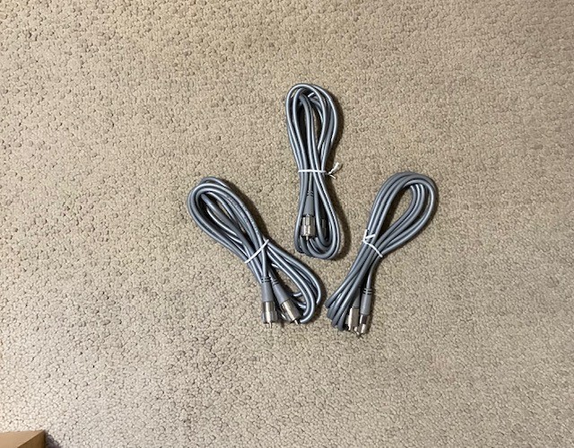 3 three 12 ft  RG-8X COAX PATCH CABLES JUMPER  SEALED pl-259 CB HAM RADIO