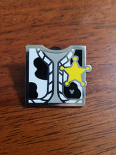 Disney Trading Pin Sheriff Woody Vest Star Pixar Toy Story HKDL Game Prize