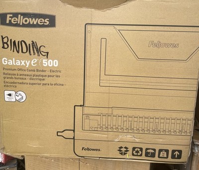 Fellowes Galaxy E 500 Electric Comb Binding Machine 5218301 500 Sheet Heavy Duty