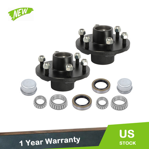 2 Sets Southwest Wheel 6-Hole, 5.5" Bolt Circle Idler Hub For 3500 lb. Axles