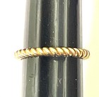 James Avery 14k Yellow Gold  Small Twist Ring - Sz. 4.0  -- 2.0 g