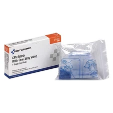 FIRST AID ONLY 21-011 CPR Mask,Adult,Clear,1 Pieces 39P013