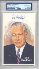 BEAUTIFUL LEE MACPHAIL  PSA/DNA SIGNED  PEREZ STEELE POST CARD