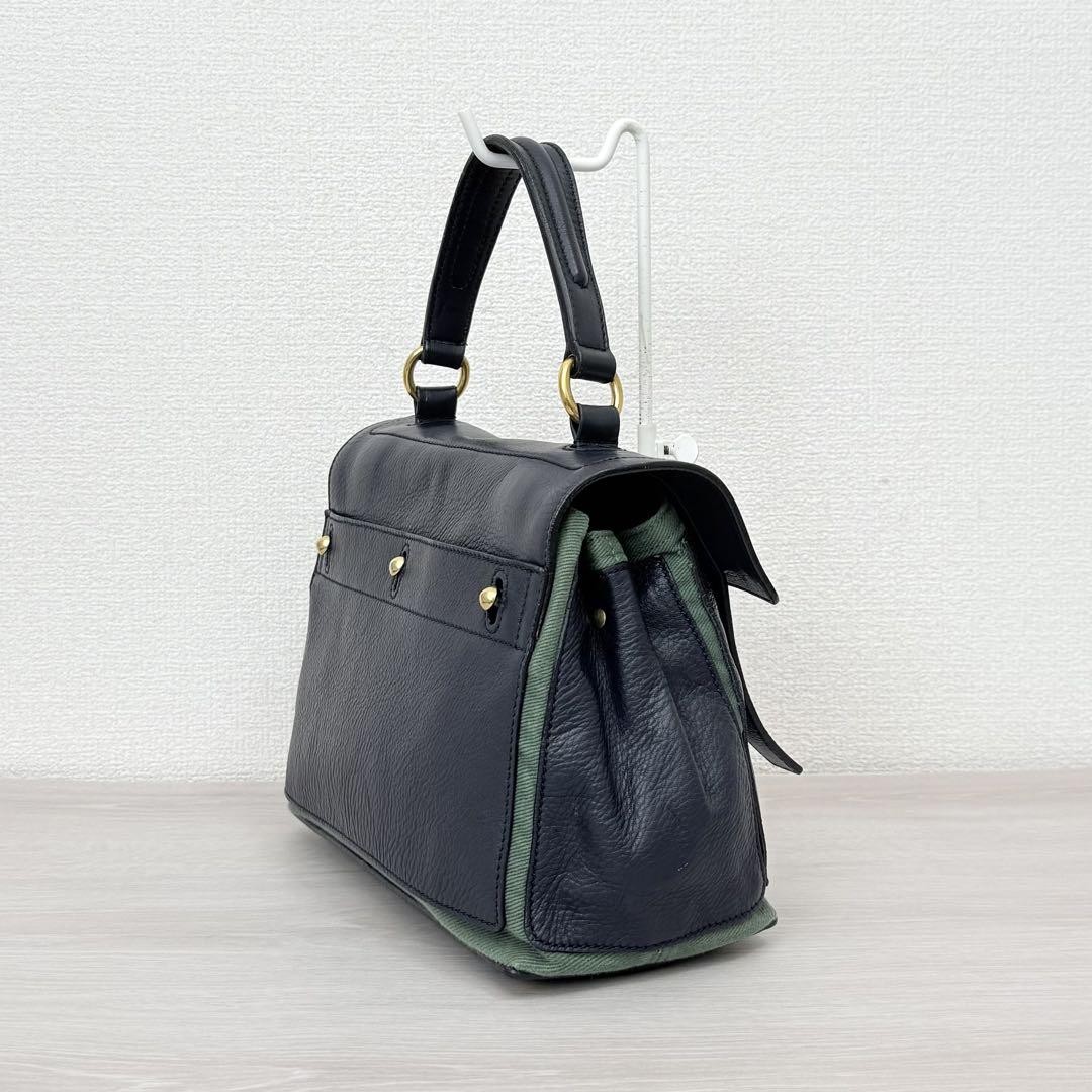 Borsa a tracolla Yves saint Laurent M Toe 2 vie in pelle verde navy autentica