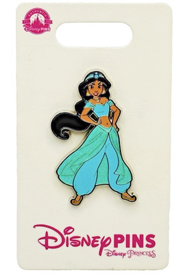 Disney Parks Princess Pin 2024 Jasmine Blue Glitter Sparkle Outfit From Aladdin