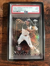 2025 Topps Chrome x Cactus Jack James Wood #22 Black Refractor 06/10 PSA 9