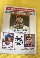 2025 Topps Heritage -  Leaders Shohei Ohtani, Elly De La Cruz, Brice Turang #197