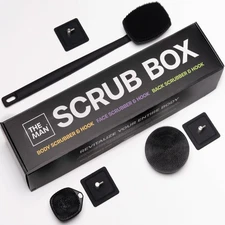 The Man Silicone Face Scrubber for Men, Exfoliating Face Massager, Flex Face ...