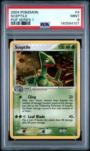 SCEPTILE 4 POP 1 HOLO POKEMON PSA 9 (Error Label)