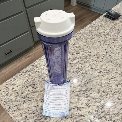 #ad #ad Clear Plastic Water Filter Housing with White Cap for Under Sink Filtration $24.99