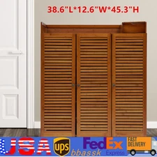 Wood Shoe Storage Rack Entryway Shoe Cabinet Shoe Organizer Closet Cabinet