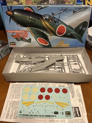 HASEGAWA. 02505. MITSUBISHI J2M3 RAIDEN (JACK) 1/72 SCALE. AA-VJ
