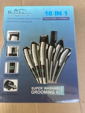 Brightup 18 All In 1 Premium Cordless Waterproof Grooming Kit - New Sealed Pkg