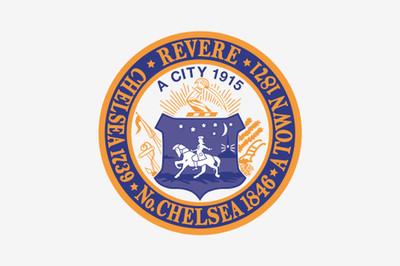Fahne Flagge Revere City (Massachusetts) 20 x 30 cm Bootsflagge