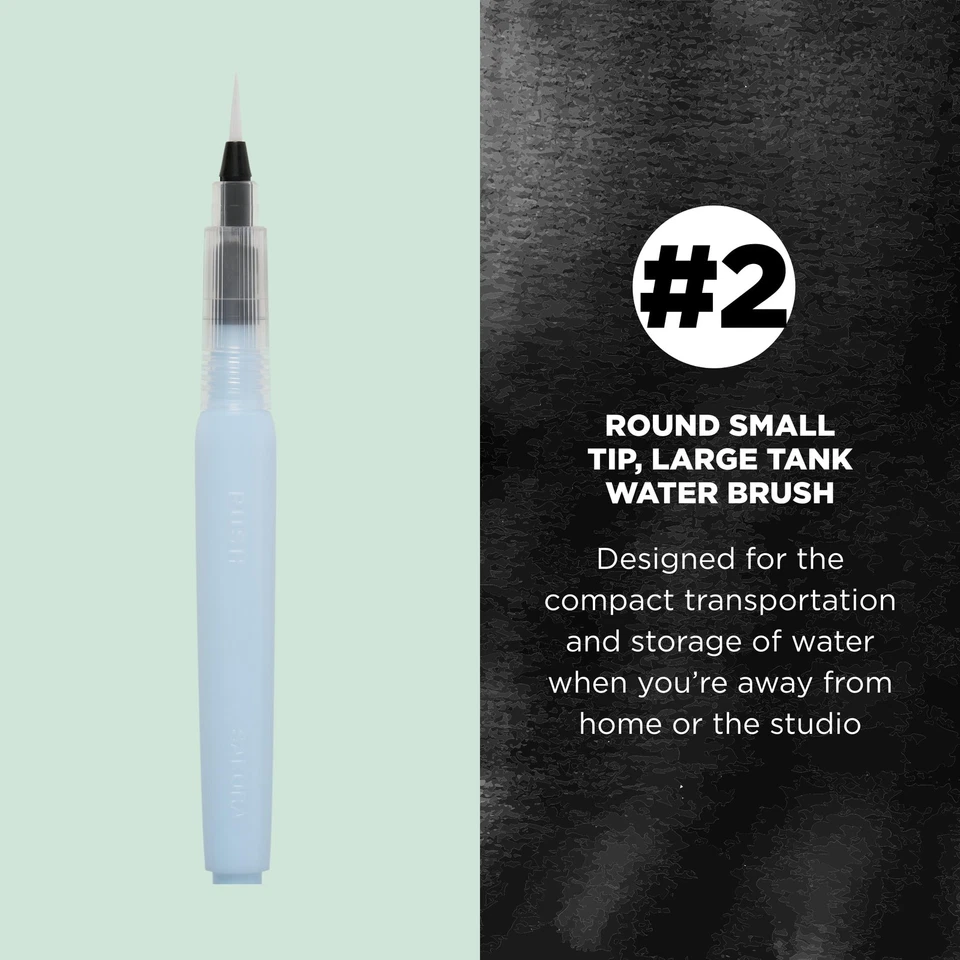  SAKURA Koi Cepillo de Agua - Cepillo de Agua para Acuarela - Tanque de 9 ml Hogar Foto 2 de 4