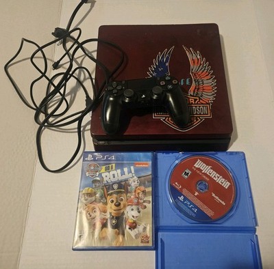 Sony PS4 Slim Console w Controller & 2 games Tested And Working Cosmetic Issues