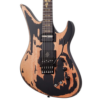 Schecter Synyster Custom-S Relic Electric Guitar - Satin Black - Open Box