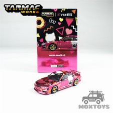 Tarmac Works 1:64 VERTEX Silvia S14 Pink Chrome APA xpo 2025 Diecast Model Car