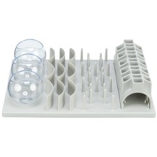 Fun Board XXL Strategy Game for Cats, Treat Puzzle Toy, Interactive Play, White