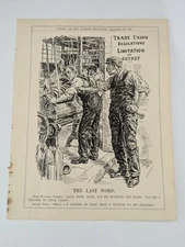 1915 Punch Illustration Cartoon Anti Trade Union Munitions War Military