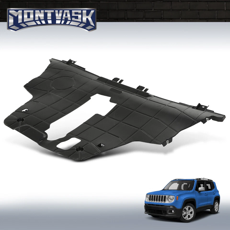 Protector contra salpicaduras bajo cubierta del motor apto para Jeep Renegade Fiat 500X 2015-2018 Foto 2 de 4