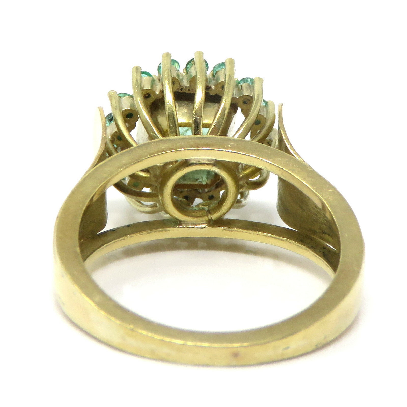 NYJEWEL 14k Yellow Gold 1.5ctw Natural Emerald Ri… - image 4