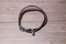  Collar Cordon De cuero Con Dijes De Candado Y Corazón Cierre De Palanca 