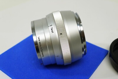 新品　Contarex Zeiss Sonnar 85mm F2 Contarex 85mm f2 Sonnar Chrome Portrait Lens w/Cap f/Film